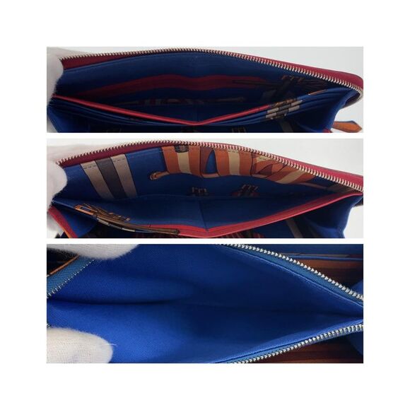 Pre Loved Louis Vuitton Hermes Bearn Wallet Rouge Vif - Picture 7 of 8